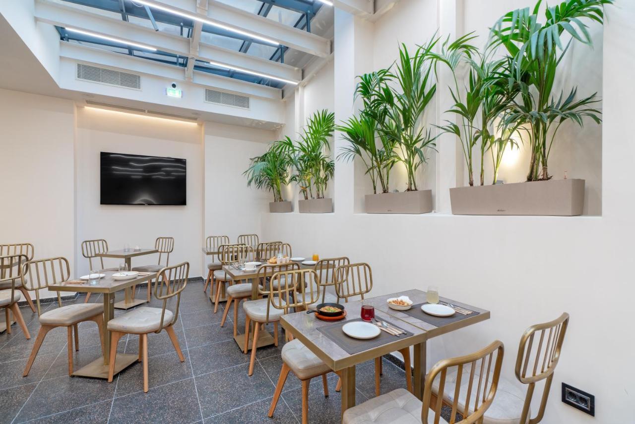 Hellenic Vibes Smart Hotel Aten Exteriör bild Breakfast room