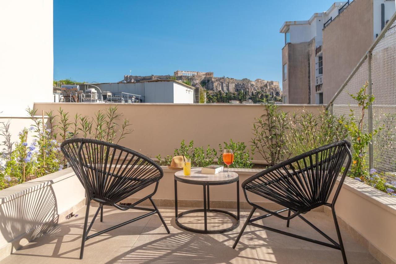 Hellenic Vibes Smart Hotel Aten Exteriör bild A balcony in Athens, Greece