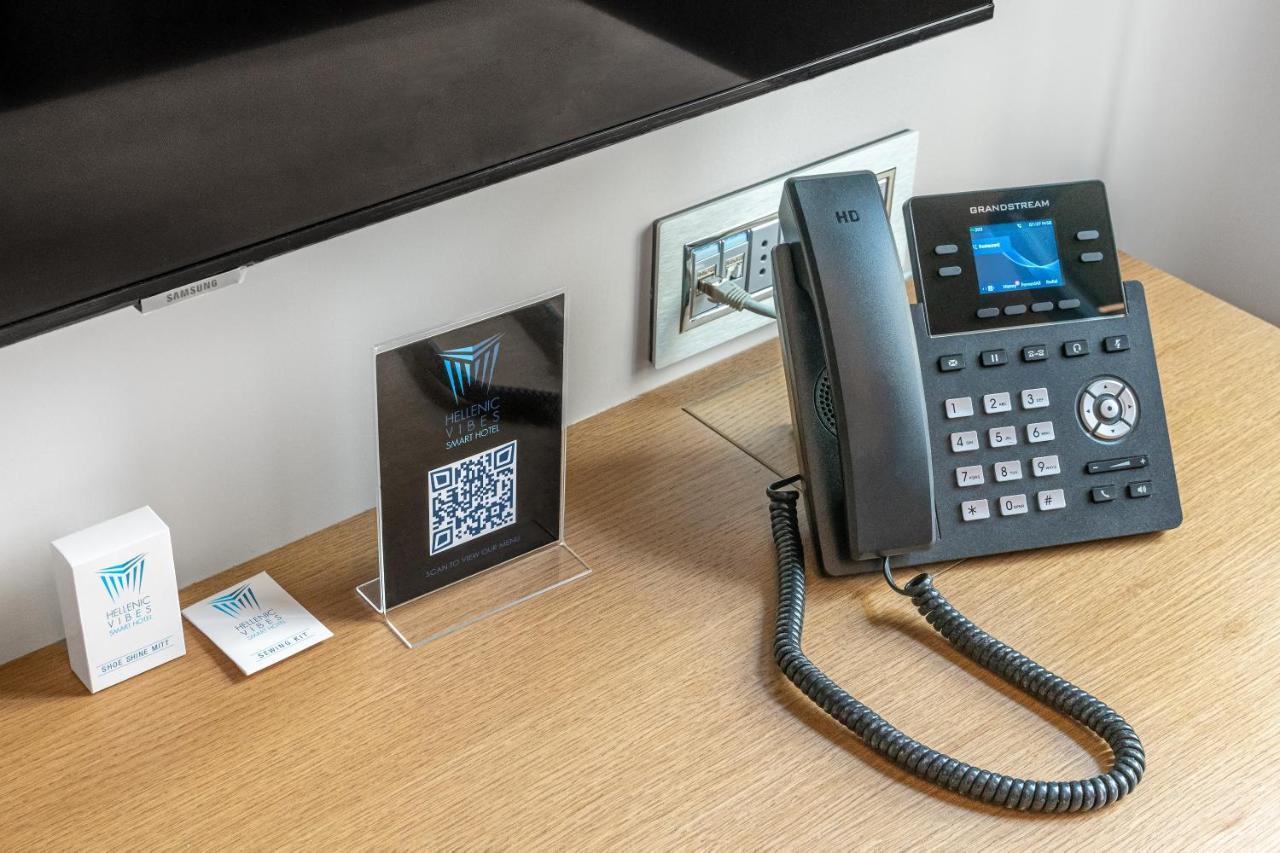 Hellenic Vibes Smart Hotel Aten Exteriör bild A VoIP phone